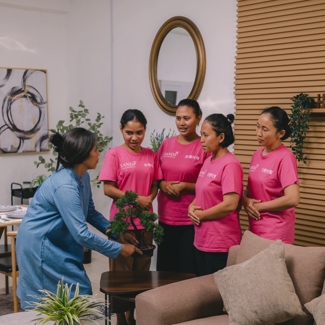 Maid training session at AP Sands